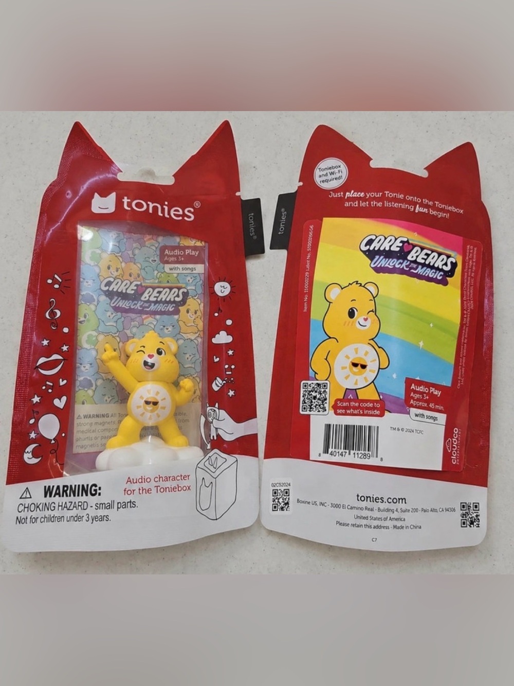 Tonies Care Bears sunshine Unlock the Magic Yellow Care Bear Tonie Figure